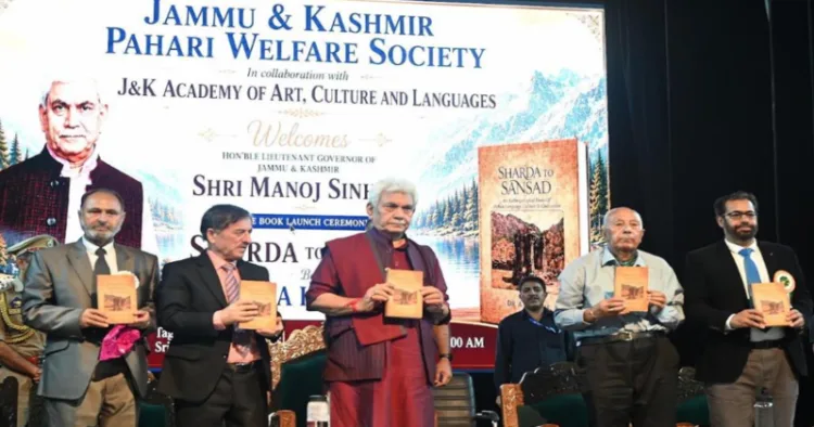 Lieutenant Governor Manoj Sinha releases the book Lieutenant Governor Manoj Sinha