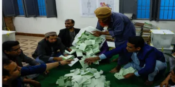Votes being taken out of the Ballot Box in PoJK