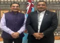 High Commissioner Suneet Mehta with Fiji's Minister for Housing and Local Government, Hon'ble Maciu Nalumisa