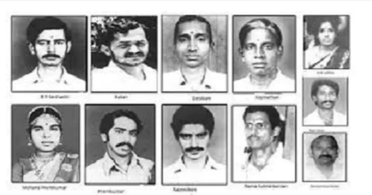 RSS karyakartas who were killed in the blast by the terrorists