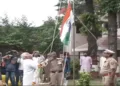 RSS Sarsanghchalk Dr Mohan Bhagwat hoists the Tiranga