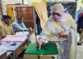A woman casting her vote in PoJK (File Image)