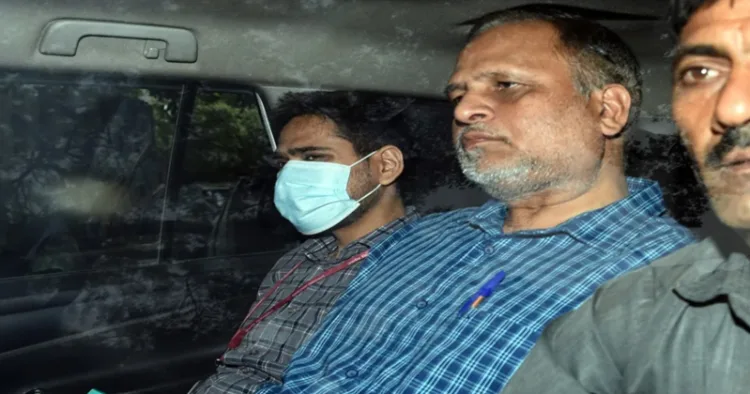 Former minister and AAP leader Satyendar Jain, in Delhi Jal Board STP tender case
