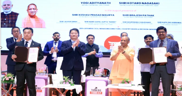 Governor Nagasaki and his team with UP CM Yogi Adityanath