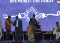 Raksha Bandhan celebrated at The Stage, Madison Square Garden, New York, during the Universal Oneness Celebration