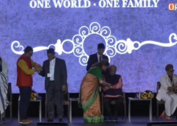 Raksha Bandhan celebrated at The Stage, Madison Square Garden, New York, during the Universal Oneness Celebration