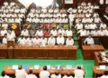 Tamil Nadu Finance Minister N. Marie Wilson presented the first Budget of the TVK government in Assembly on August 5, 2026