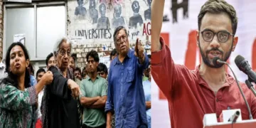 JNU Prof loses cool over ABVP slogans against Umar Khalid amid venue row
