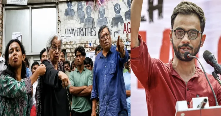 JNU Prof loses cool over ABVP slogans against Umar Khalid amid venue row