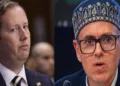 US Ambassador Sergio Gor (Left), J&K Chief Minister Omar Abdullah (Right)