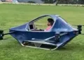 The flying car demonstration in Almora.