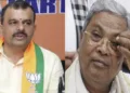 BJP Karkala MLA V. Sunil Kumar (Left), Former Karnataka CM Siddaramaiah (Right)