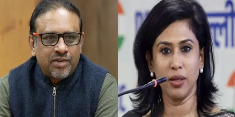 Shivakumar GV (Left) tears into Shama Mohamed (Right) over Gayatri Mantra remark