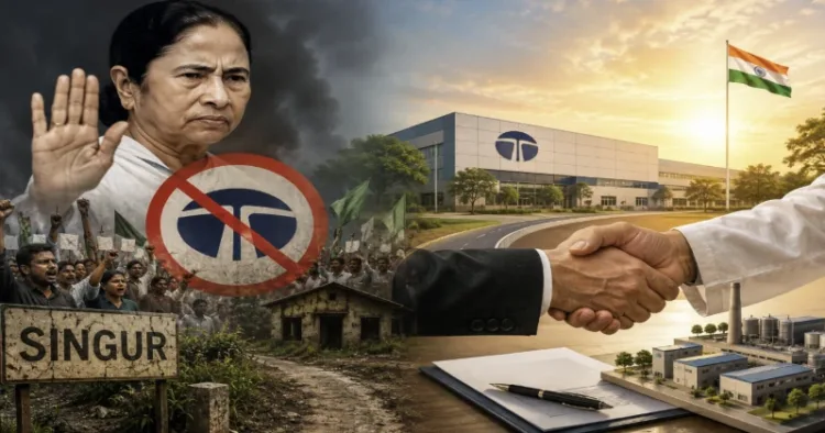 Two decades after Mamata Banerjee drove Tata out of Singur, Bengal is now seeking the industrial giant's return. (AI-generated Image)