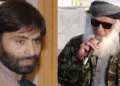 Yasin Malik (Left), Jihadist Farooq Sudhan (Right)