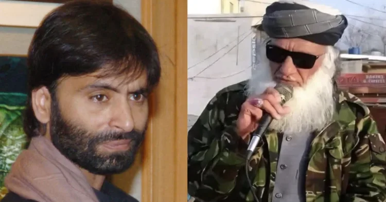 Yasin Malik (Left), Jihadist Farooq Sudhan (Right)