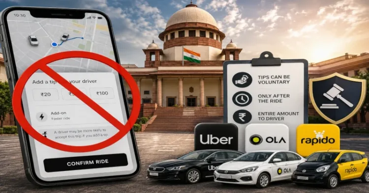 Centre bans pre-ride tipping prompts on cab apps (AI-generated Image)