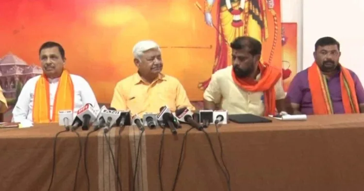 VHP International President Alok Kumar ji addressing the media