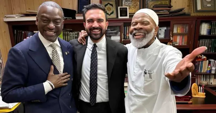 Councilman Yusef Salaam, Zohran Mamdani and Siraj Wahhaj