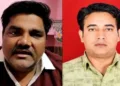 Former AAP councillor Tahir Hussain (Left) and Intelligence Bureau officer Ankit Sharma (Right)
