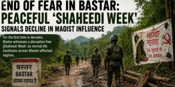 Bastar witnessed a peaceful ‘Shaheedi Week’ as declining Maoist influence allowed normal life to continue uninterrupted
