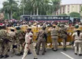 India’s laws allow police to use proportionate force against unlawful assemblies, subject to legal safeguards