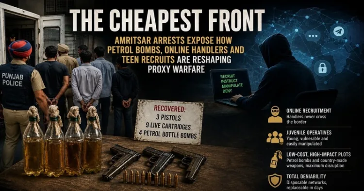 The Amritsar arrests expose a troubling new face of proxy warfare, low-cost, digitally recruited and built around vulnerable young recruits (AI generated image)
