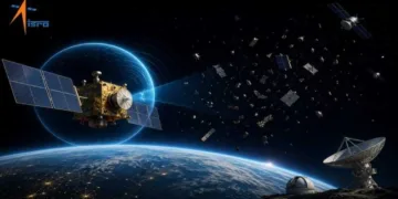 India is strengthening orbital safety through advanced tracking and collision avoidance amid rising space debris (This image is generated by AI)