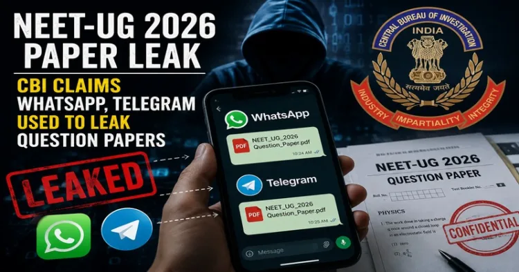 CBI claims NEET-UG 2026 leak network used WhatsApp, Telegram and digital files to circulate question papers before exam (This image is generated by AI)