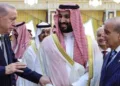 Turkey’s President Recep Tayyip Erdogan, Saudi Crown Prince Mohammed bin Salman, and Pakistan Prime Minister Shehbaz Sharif
