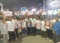 Students during the Yuva March