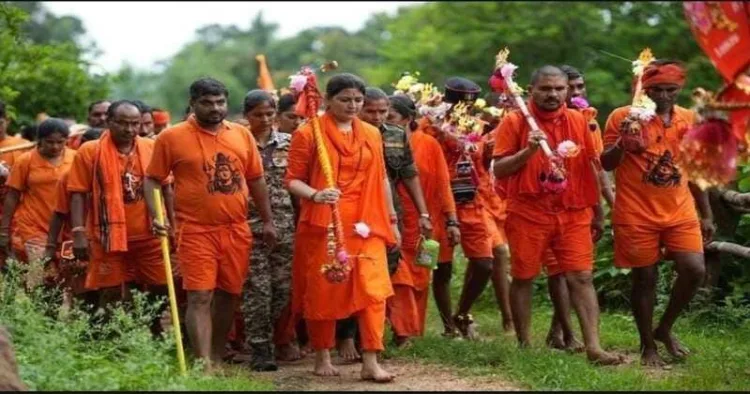 Nearly 700 devotees, including 16 members of the Baiga tribal community, joined the BJP MLA Bhawna Bohra-led Kanwar Yatra