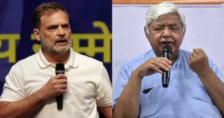 Congress leader Rahul Gandhi (Left) and VHP International President Alok Kumar (Right)