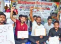 Protesting students in Jharkhand