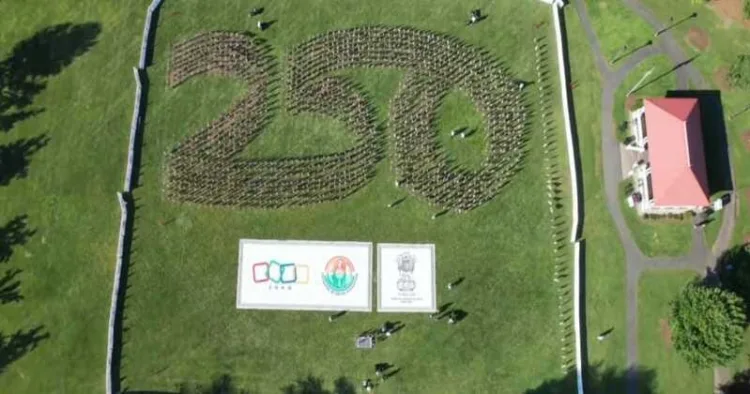 The Indian-American community in New Jersey set a Guinness World Record for the “Largest Flagpole Number”