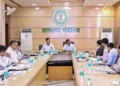 Jharkhand Chief Minister Hemant Soren chairs a review meeting. (PTI file photo)
