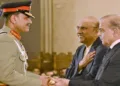Pakistan's President Asif Ali Zardari,
Prime Minister Shehbaz Sharif confer Field Marshal baton upon Asim Munir during a special ceremony held in Islamabad