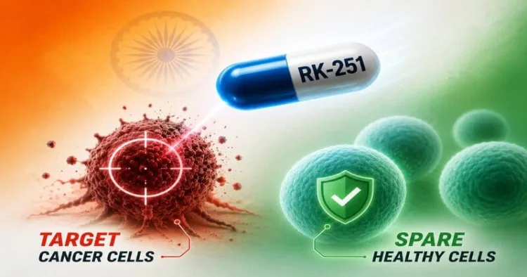 Indian scientists have developed RK-251, a “smart” cancer drug designed to target cancer cells while sparing healthy tissue