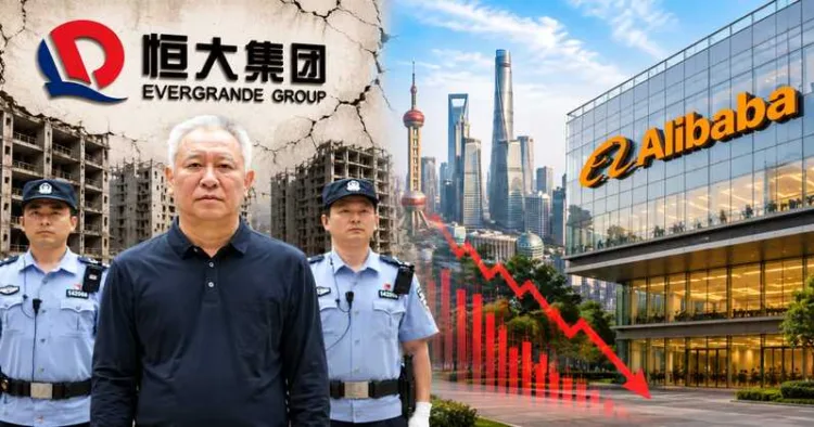 Evergrande’s collapse and Alibaba’s profit shock highlight mounting pressure across China’s corporate sector.