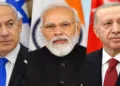 Israeli Prime Minister Benjamin Netanyahu,Prime Minister Narendra Modi, Turkish President Recep Tayyip Erdogan