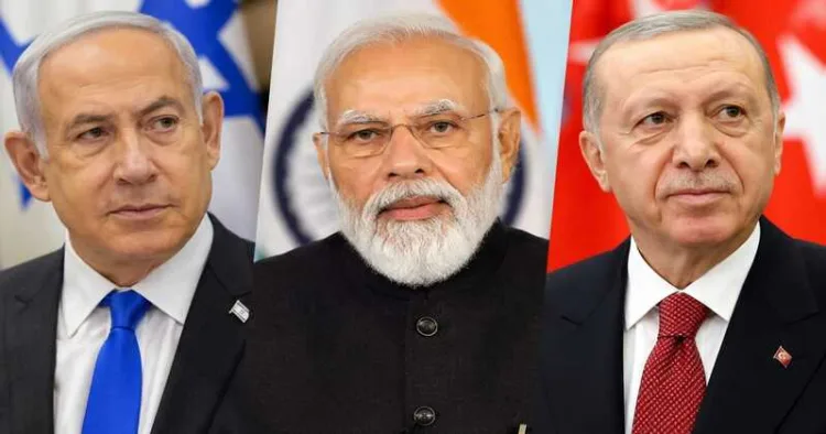 Israeli Prime Minister Benjamin Netanyahu,Prime Minister Narendra Modi, Turkish President Recep Tayyip Erdogan