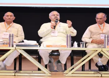 RSS Akhil Bharatiya Prachar Pramukh Sunil Ambekar ji addressing the gathering