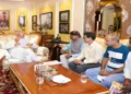Union Home Minister Amit Shah meets the delegation of Vanvasi Kalyan Ashram
