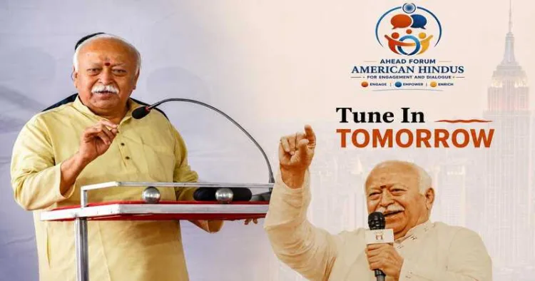 RSS Sarsanghchalak Dr Mohan Bhagwat to address a large gathering in New York