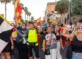 Ceuta residents wave Spanish flags and march through the streets during protests over the continuing migrant crisis in Spain’s North African enclave.