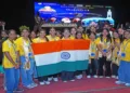 Students at the Gautam Buddha University, Greater Noida