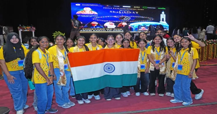 Students at the Gautam Buddha University, Greater Noida