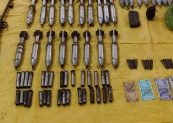Maoist weapons recovered from Maoist dump in Chhattisgarh’s Bijapur