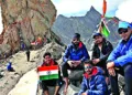 Pilgrims take on the challenging 18-km Kinnaur Kailash trek through the Himalayas to reach the sacred 80-foot Shivling of Mahadev, showing their faith, devotion and willpower