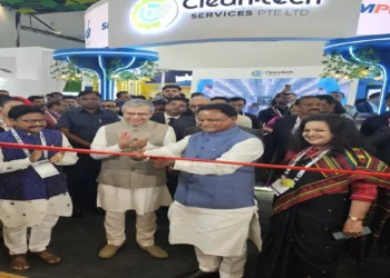 CM Majhi inaugurates the Odisha Pavilion at Yashobhoomi, New Delhi, in the presence of Union Minister Ashwini Vaishnaw.